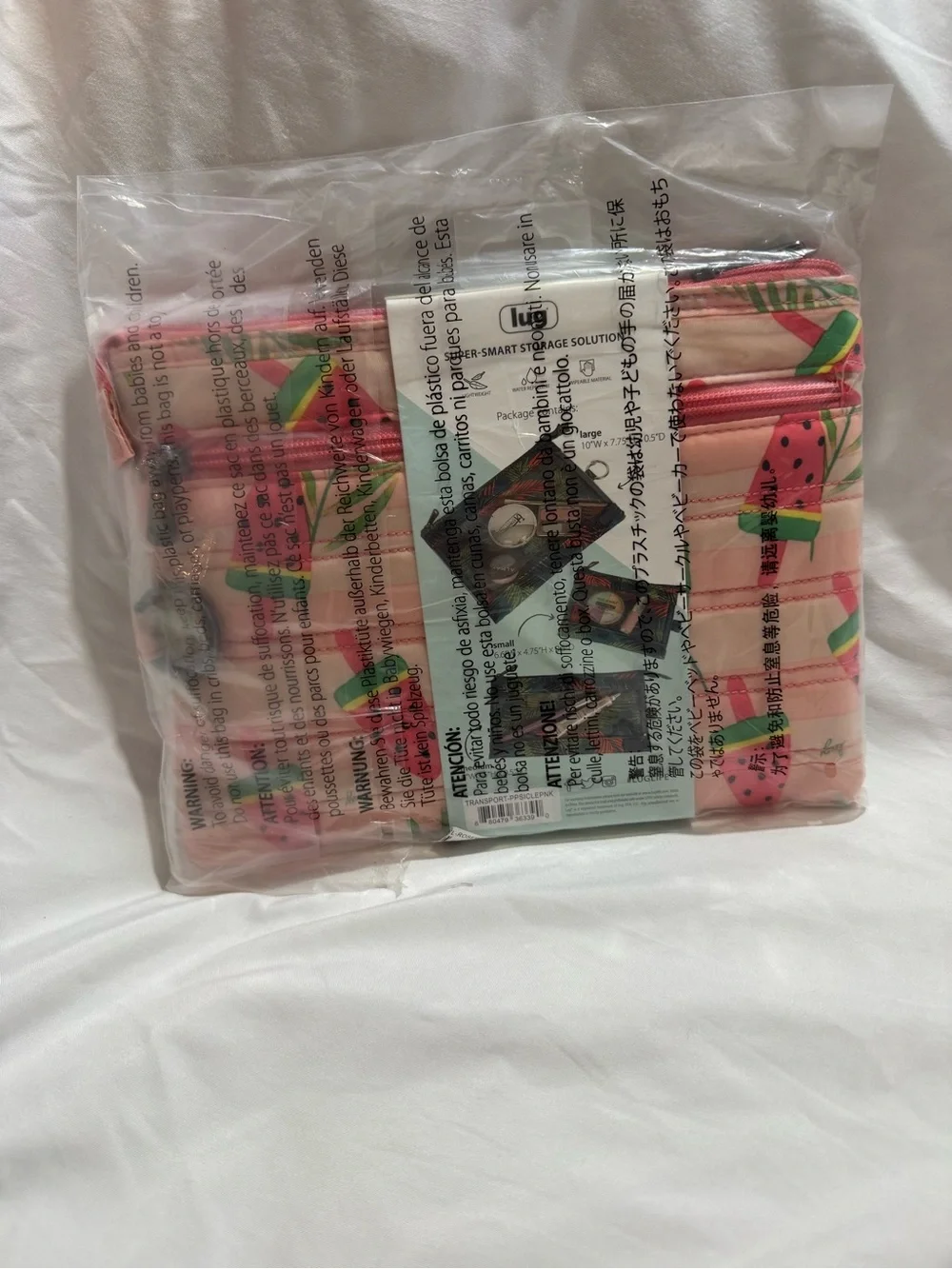 Lug Transport 3pc Storage Envelopes - Popsicle Pink